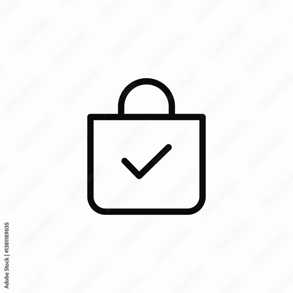 shopping completed icon sign vector shopping completed icon sign vector
