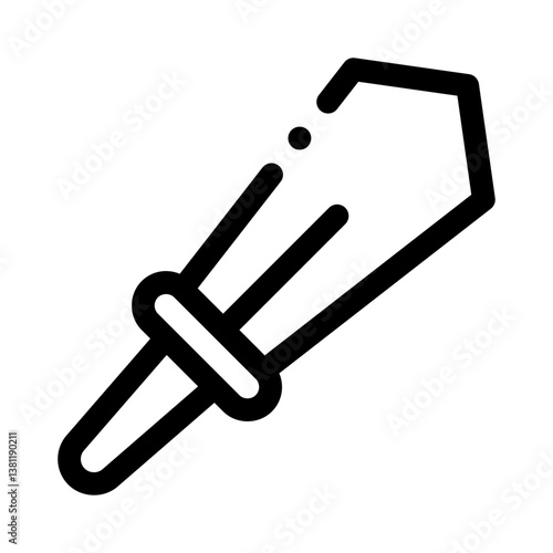 gaming sword line icon
