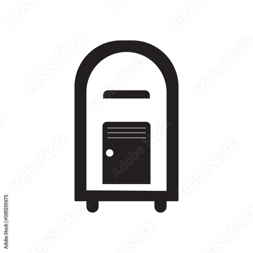 post box icon logo vector design