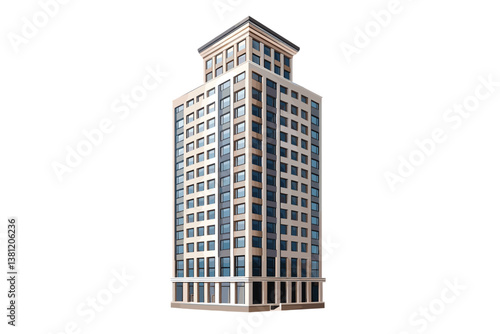 Modern office building with blue sky