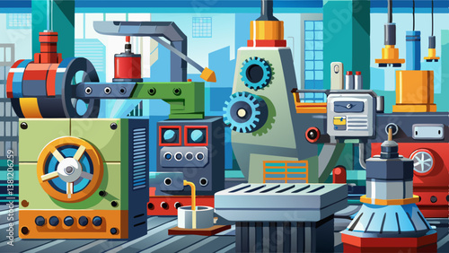 Metal machine tools industry CNC