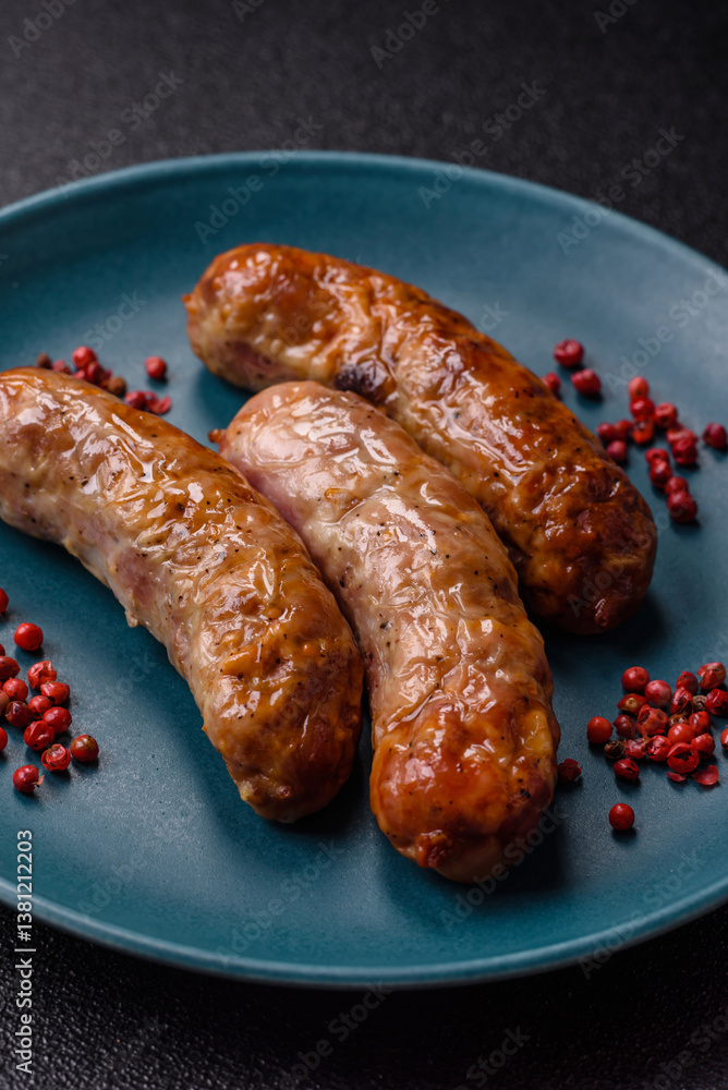 Grilled pork or beef sausages Grilled pork or beef sausages