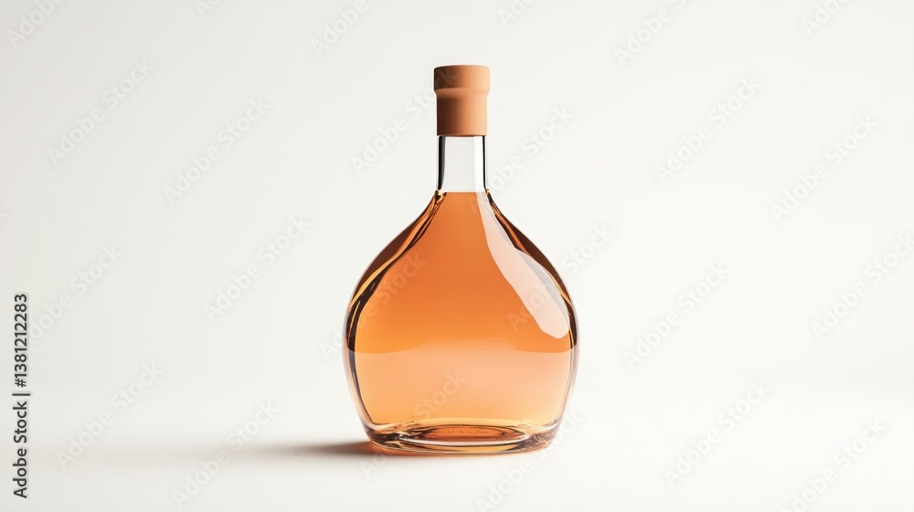 Wine Bottle Mock-Up on white background. Wine Bottle Mock-Up on white background.