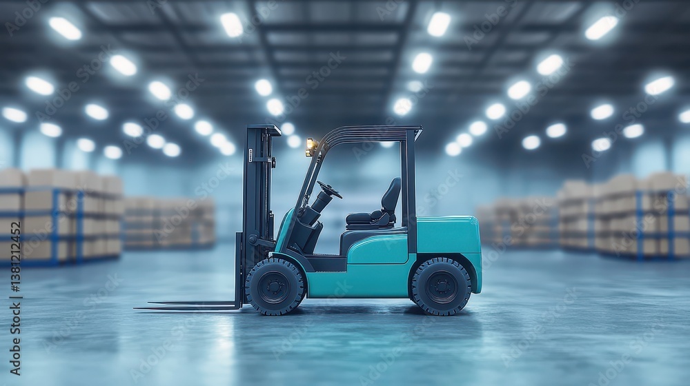 Efficient forklift truck operations in a modern warehouse storage facility Efficient forklift truck operations in a modern warehouse storage facility