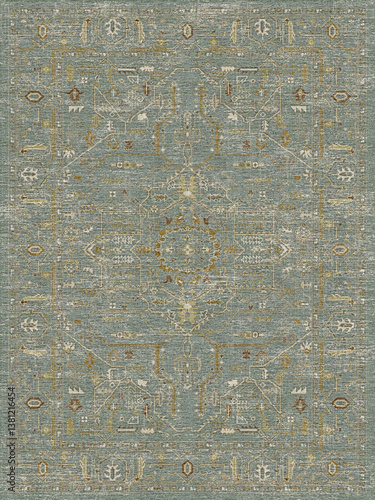 Wallpaper Mural  Digital textured modern rug,
classic carpet , traditional rug ,textile flooring rug , covering floor , mat , runner ,carpet pattern , sublimatation design , direct printing design. Torontodigital.ca