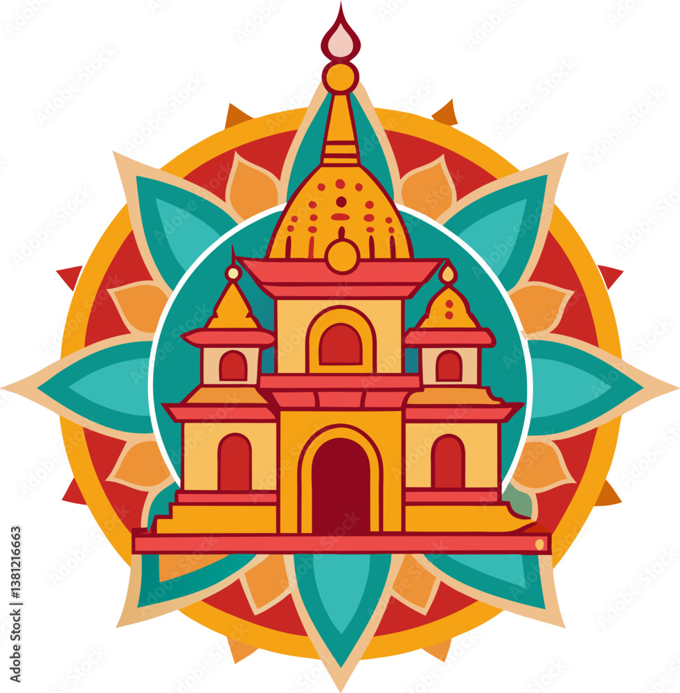 Fototapeta premium hindu-temple-mandala