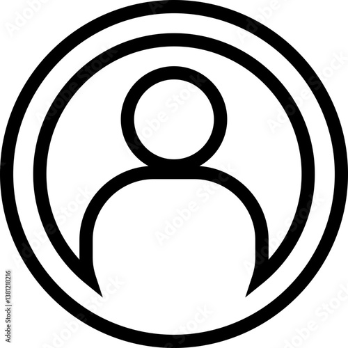 User profile icon set. Person representing a user profile or avatar vector design