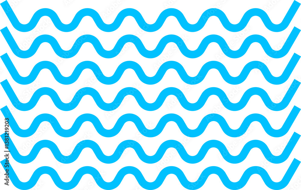 Waves icon vector Wave sign collection ocean symbol water logo Different Types Water Wave Sea, river and Ocean Surf Borders Waves icon vector Wave sign collection ocean symbol water logo Different Types Water Wave Sea, river and Ocean Surf Borders