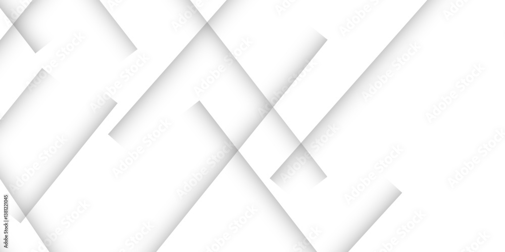 Fototapeta premium Abstract modern geometric diagonal lines background with grey and white square Element on light silver modern design for poster, banner, wallpaper, mockup, flyer, and report. Vector illustration.