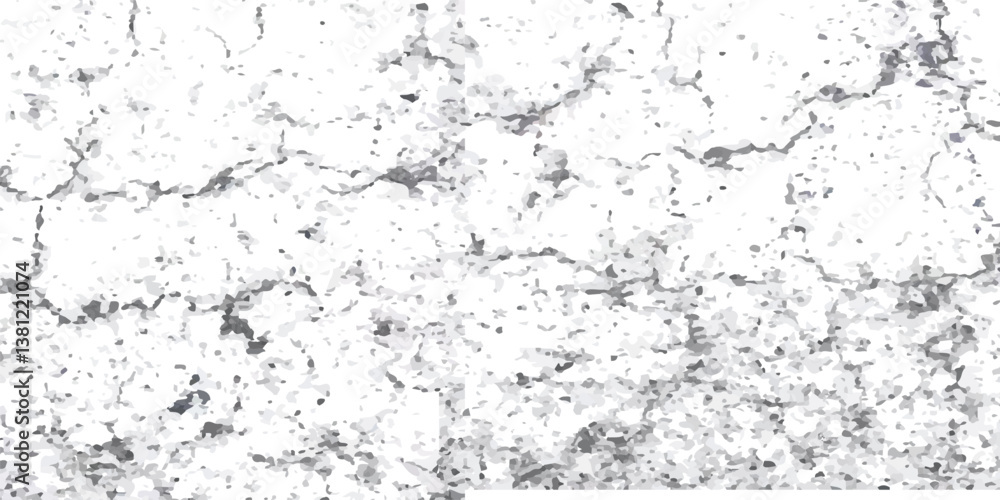Obraz premium Vector Textures of Cracked Ground, Wall, and Floor Surfaces from Earthquake Damage in Black, White, and Grey, Capturing Realistic Fractures and Surface Breaks for Use in Design Projects