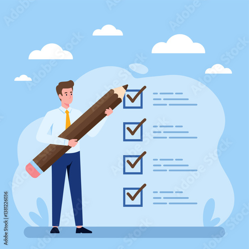 Mentorship guiding business team up success ladder chart vector illustration. Giant helping hand supports diverse professionals climbing bar graph symbolizing career growth assistance leadership