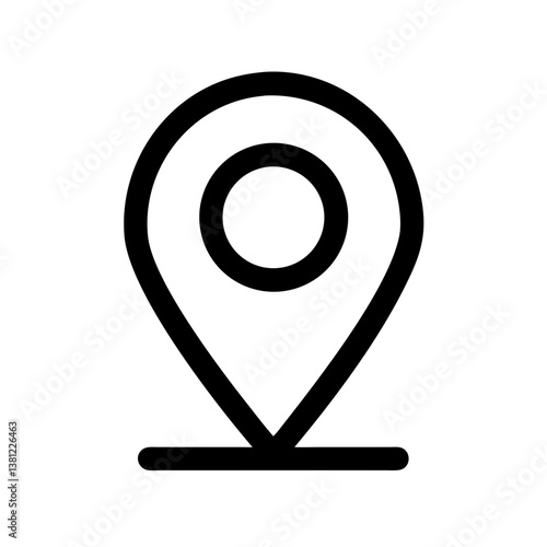 Free Download Location pin icon representing navigation and mapping purposes   - GFXLoad
