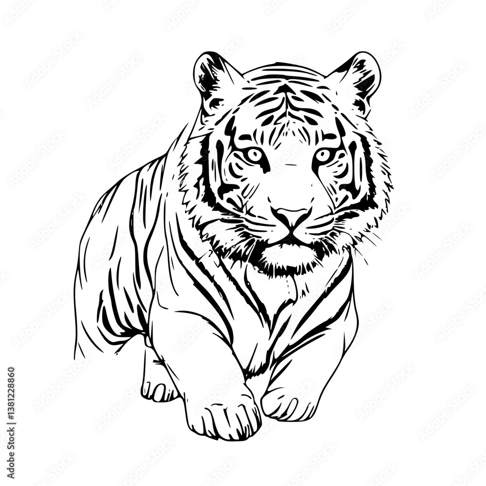 Fototapeta premium tiger vector illustration
