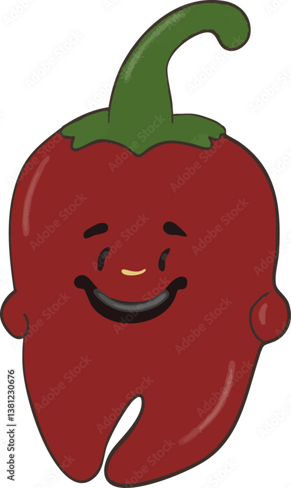 red sweet pepper illustration character
red sweet pepper illustration character