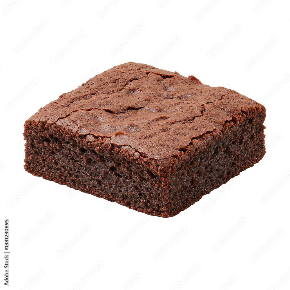 A keto-friendly chocolate brownie with a dense, fudgy texture, isolated on a white background. Perfect for low-carb dessert branding, sugar-free bakery promotions, and indulgent-yet-healthy treat adve A keto-friendly chocolate brownie with a dense, fudgy texture, isolated on a white background. Perfect for low-carb dessert branding, sugar-free bakery promotions, and indulgent-yet-healthy treat adve
