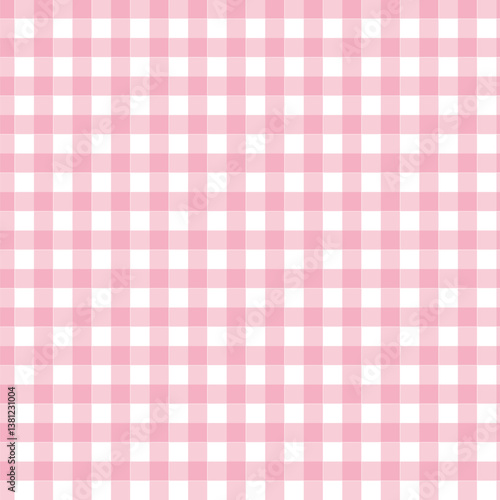 Pastel color gingham check seamless pattern design