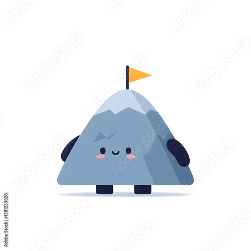 Illustration of a cartoon Mountain.