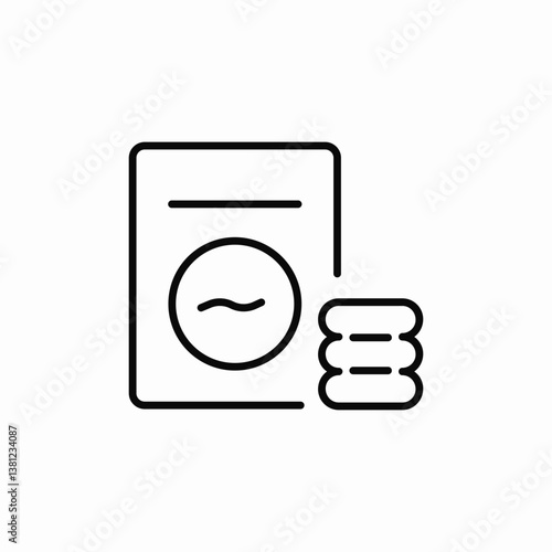 machine laundry wash icon sign vector