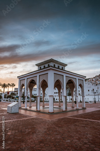 Feddan Park in Tetouan, Morocco, Africa. Arab and muslim country and lifestyle. 