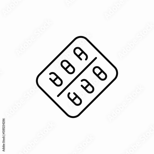 pill treatment icon sign vector