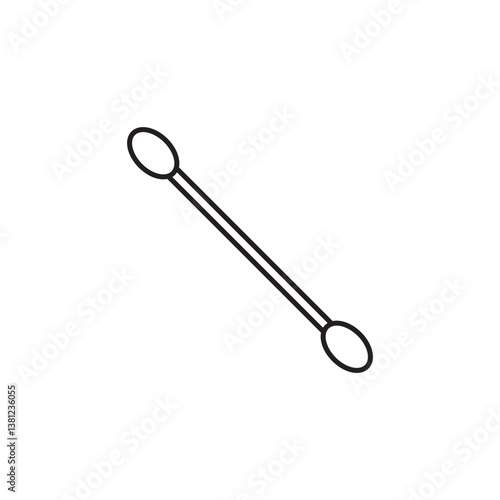 cotton buds icon logo vector design