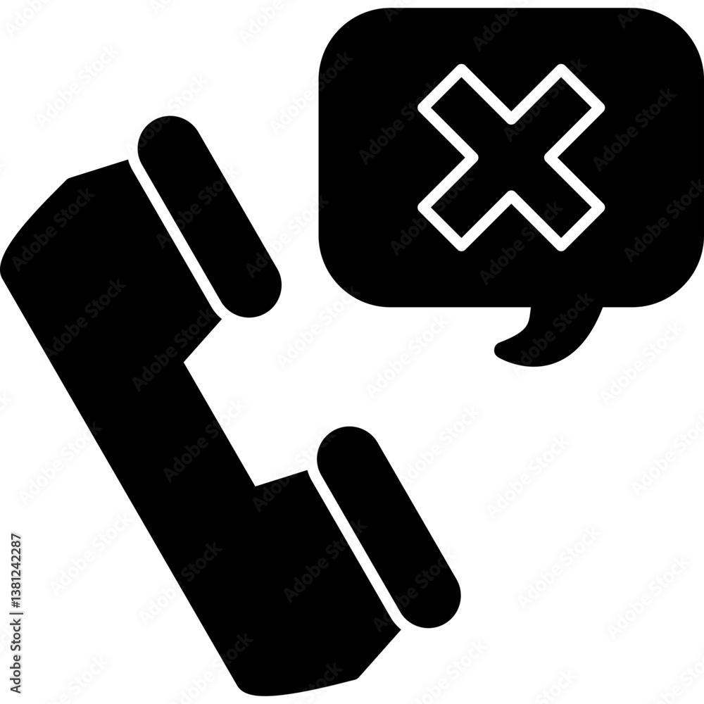Obraz premium Call Rejected Icon