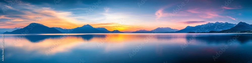Serene Sunrise Over Mountain Lake (2) Serene Sunrise Over Mountain Lake (2)