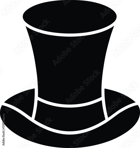 black hat vector illustration