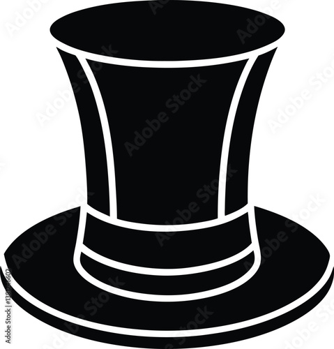 black hat isolated on white background