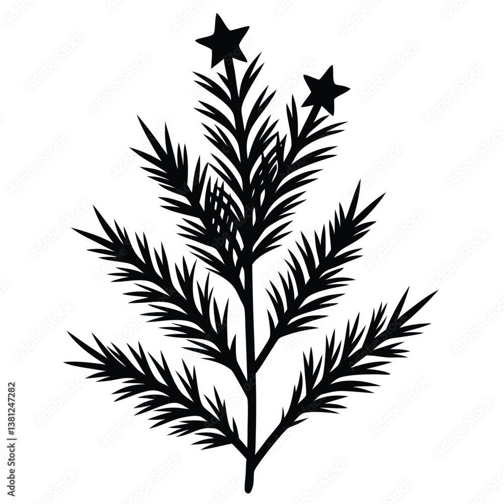 Fototapeta premium christmas tree vector