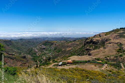 Mountains and valleys of Gran Canaria island, Spain