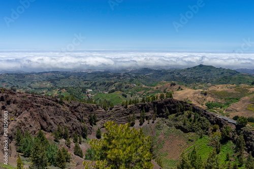 Mountains and valleys of Gran Canaria island, Spain