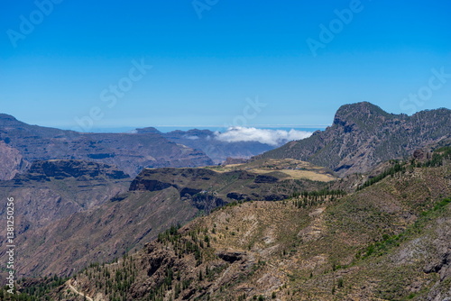 Mountains and valleys of Gran Canaria island, Spain