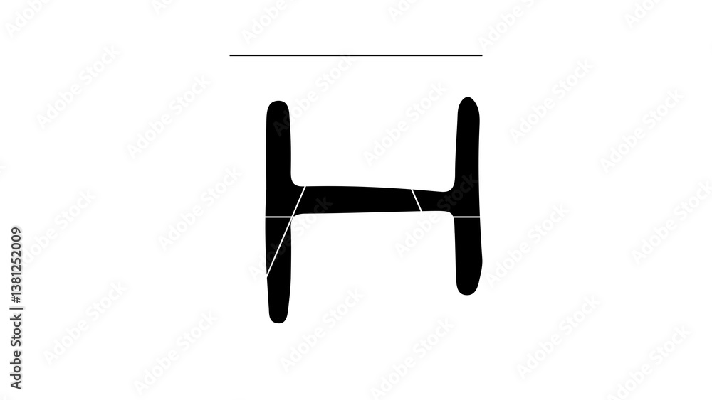 H WRITTEN ON WHITE BACKGROUND DESIGN ILLUSTRATION H WRITTEN ON WHITE BACKGROUND DESIGN ILLUSTRATION