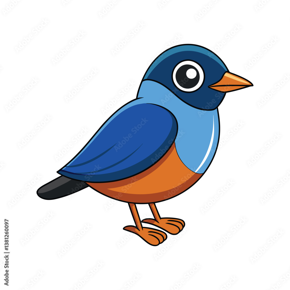 Elegant Azure-Breasted Pitta Bird Artwork Elegant Azure-Breasted Pitta Bird Artwork