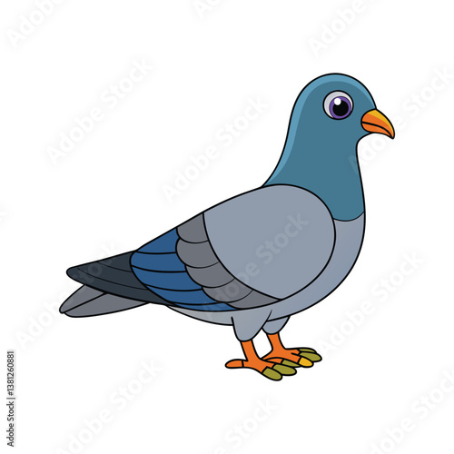  Detailed Band-Tailed Pigeon Depiction