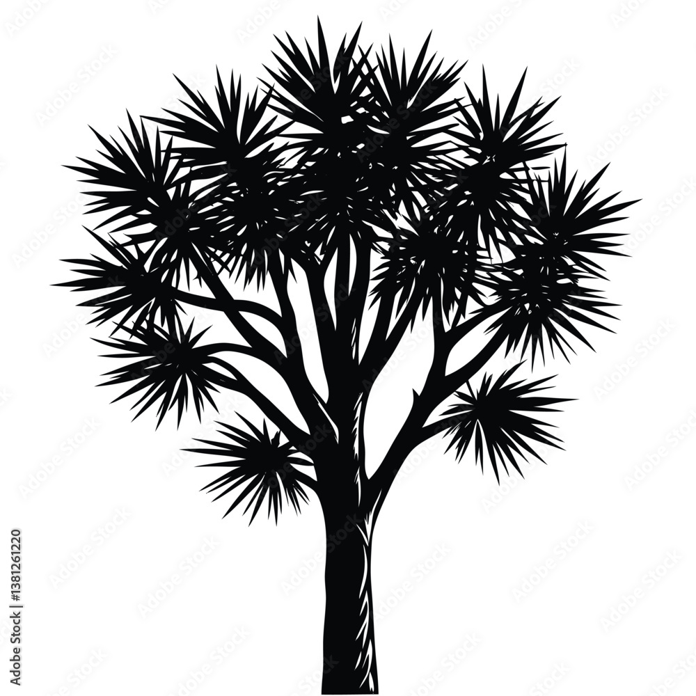 Obraz premium Yucca tree silhouette