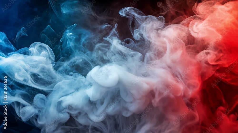 Colorful Smoke Swirls Blend to Create Dynamic Visuals in an Artistic Display Colorful Smoke Swirls Blend to Create Dynamic Visuals in an Artistic Display