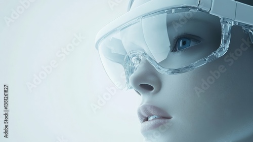 Obraz na płótnie Artificial Intelligence, AI, machine learning, data analysis, predictive modeling, robotics, automation, AI technology, AI development, AI applications, AI growth, virtual reality glasses w salonie