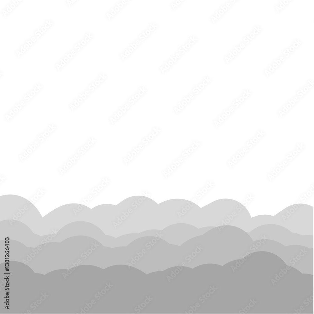 Obraz premium grey clouds illustration