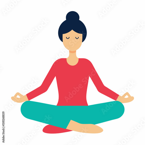 yoga woman silhouette
