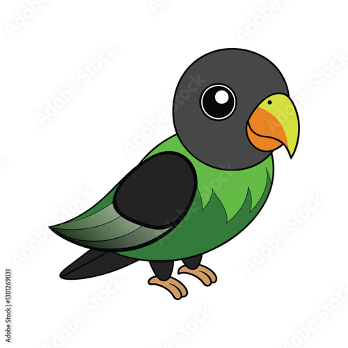  Colorful Representation of Black-winged Lovebird