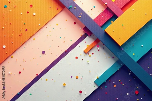 Geometric abstract wallpaper with bold lines and vibrant colors, background, modern, graphic