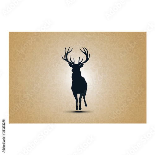 deer logo vector icon design image