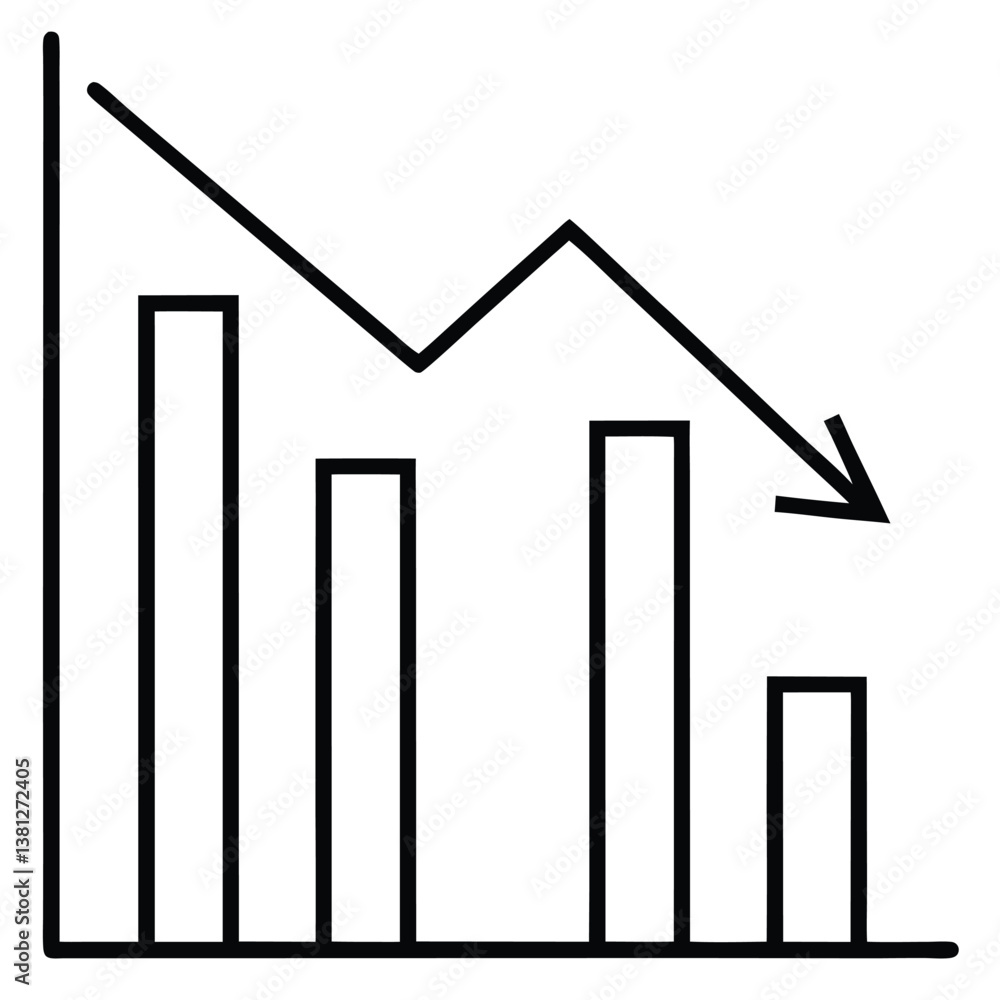 business graph with arrow business graph with arrow