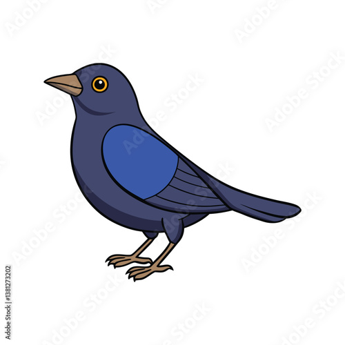  Colorful Representation of Brewer's Blackbird