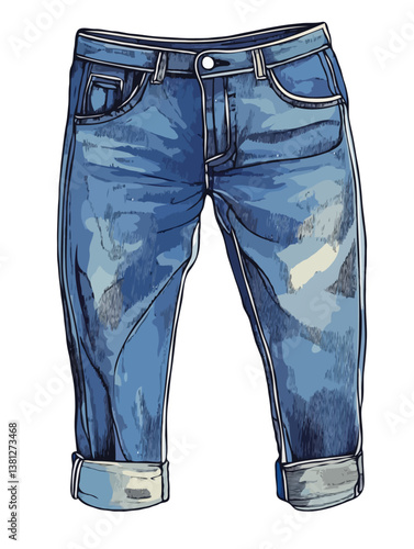 Jeans Pant vector art