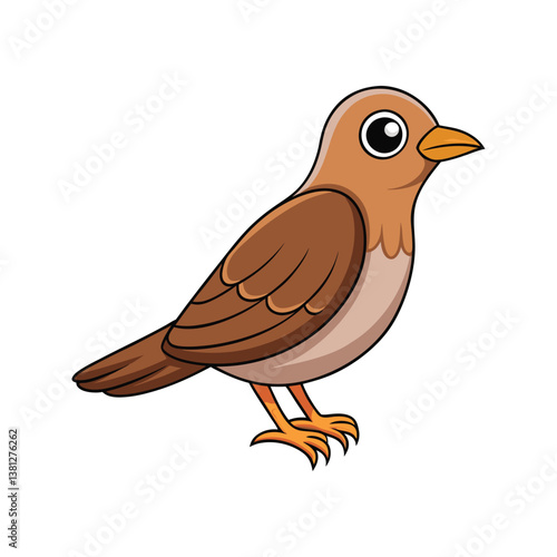  Vivid Burmese Bush Lark Bird Design