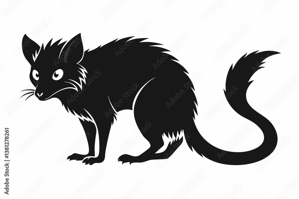 aye aye black silhouette vector aye aye black silhouette vector