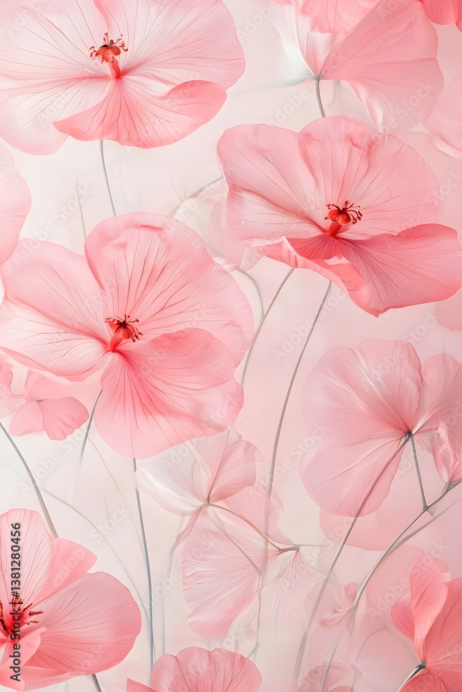 Obraz premium pink flowers background